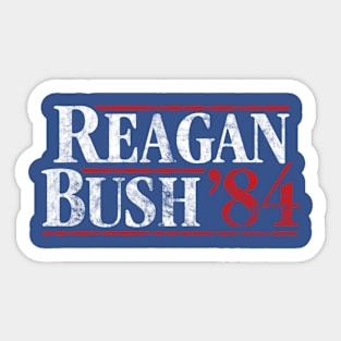 Reagan Bush 84 Sticker